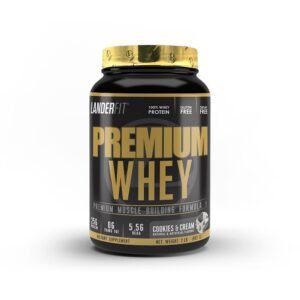 Landerfit - Premium Whey - Cookies and Cream - 2 lb