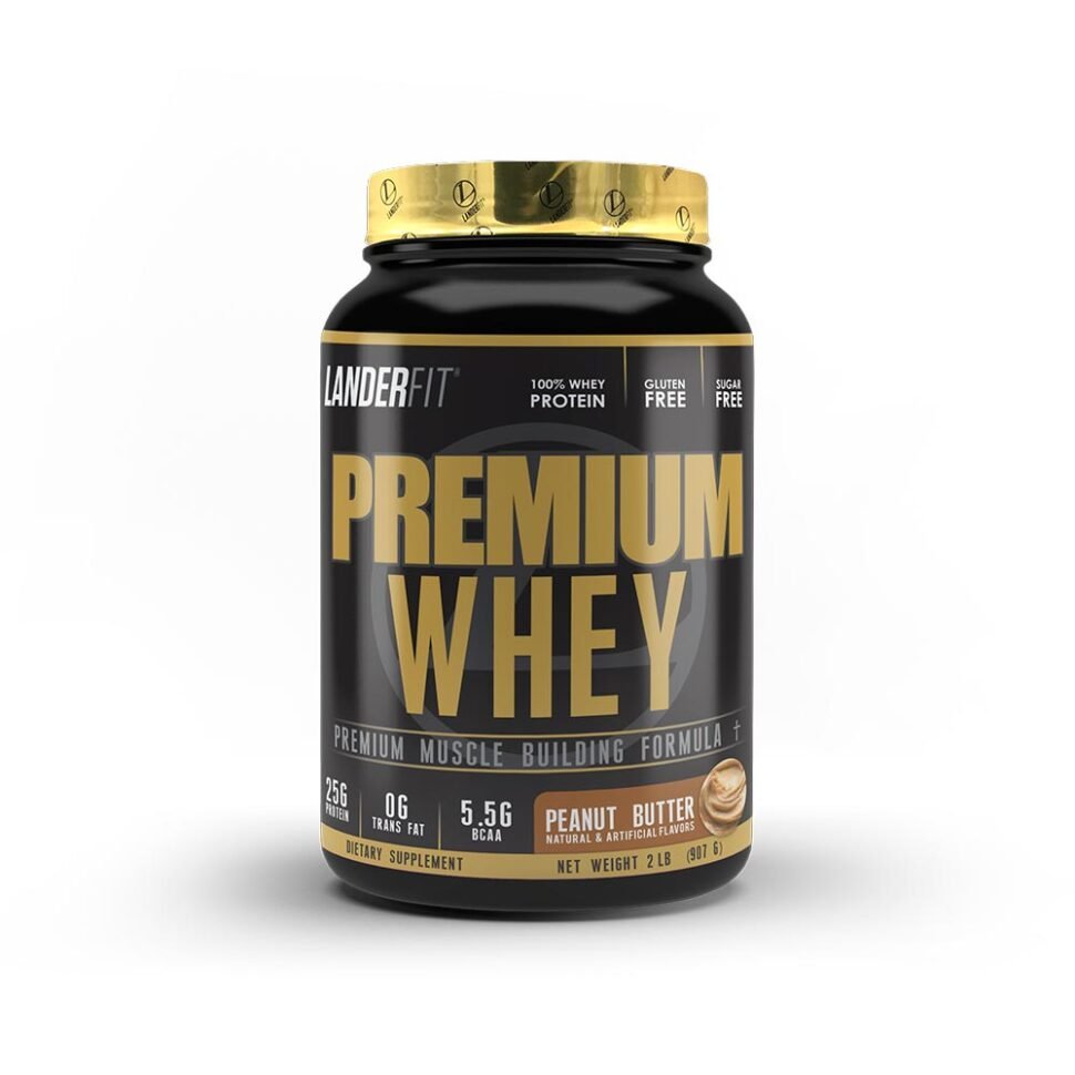 LANDERFIT - PREMIUM WHEY - PEANUT BUTTER - 2 LB