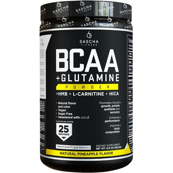 BCAA + GLUTAMINE POWDER - PINEAPPLE - SASCHA FITNESS